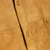 Lekha Unisex Suede Shirt - Tan