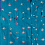 Colorblock Aztec Western Shirt