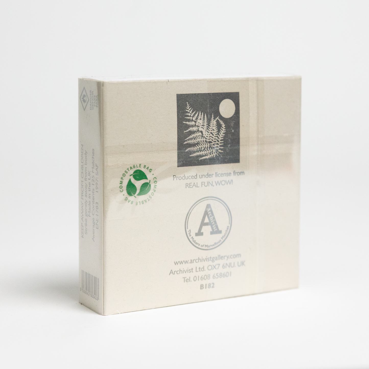 Archivist Square Matchbox - Black Fern