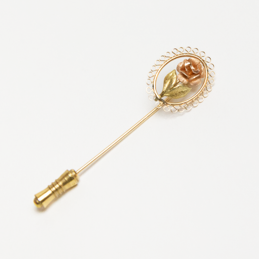 Gold Flower Stick Pin