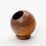 Wooden Sphere Planter