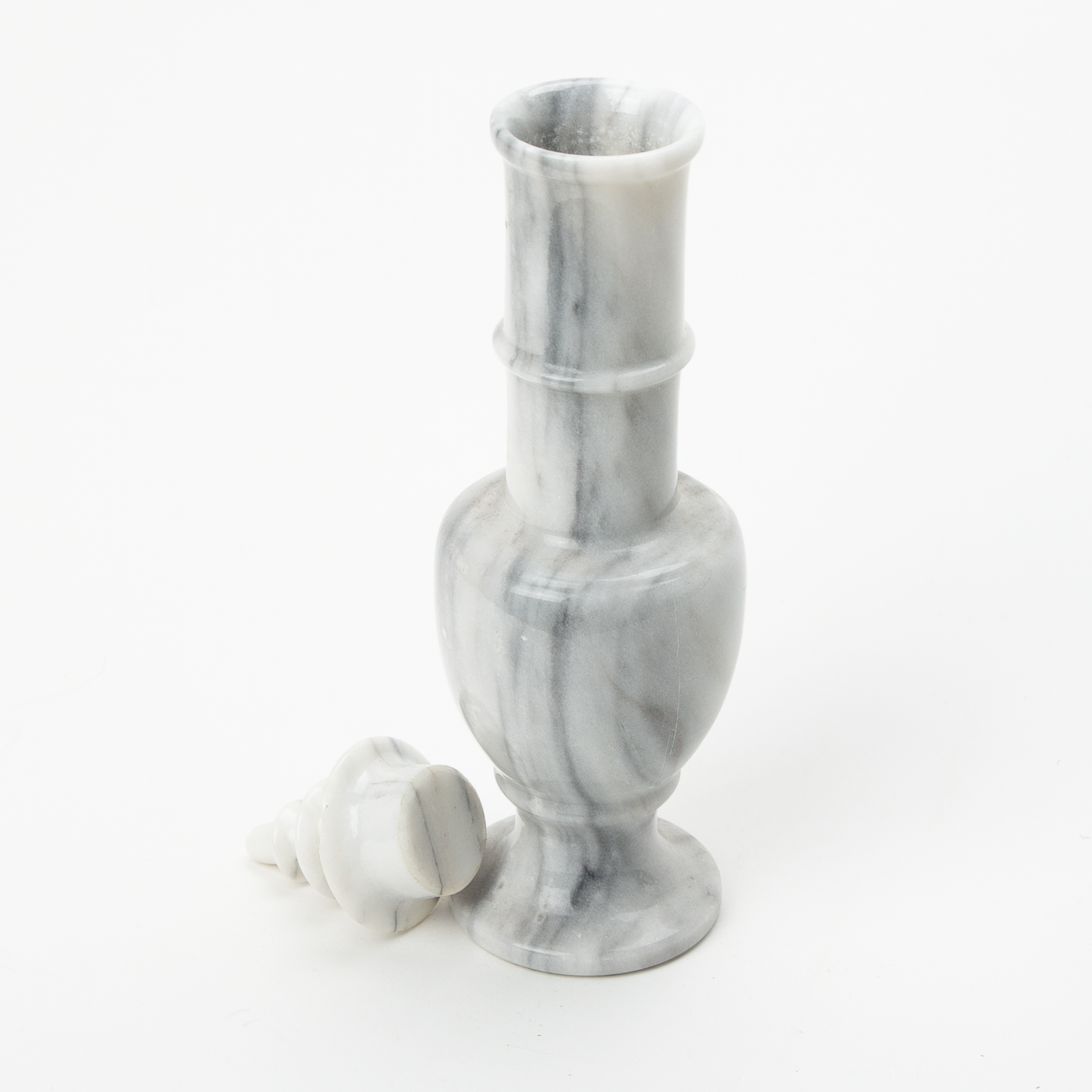 Marble Vessel with Lid