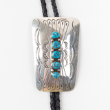 Five Turquoise Stone Bolo Tie