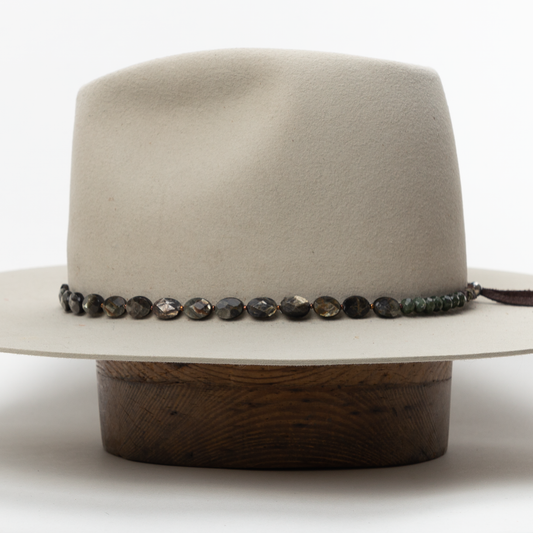 Dark Faceted Shell Hat Band
