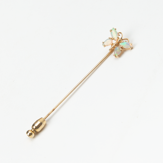Moonstone Butterfly Stick Pin
