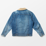 Tan Corduroy Collar Jean Jacket