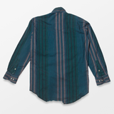 Vintage 90s Wrangler Striped Long Sleeve Button Up