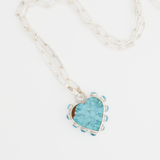 RS Vintage Turquoise + Campitos Heart Necklace