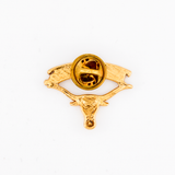 Vintage Pin - Gold Longhorn