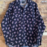 Vintage Western Purple Pattern Shirt