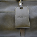 Leather Duffle Bag - Olive