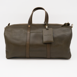 Leather Duffle Bag - Olive