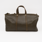 Leather Duffle Bag - Olive
