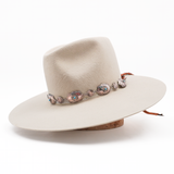 Sterling Oval & Round Navajo Concho Hat Band