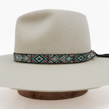 #7 Beaded Hat Band with Concho