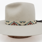 #4 Beaded Hat Band with Concho