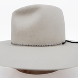 Tiny Grey Pearl Beaded Hat Band