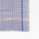 Lekha Khadi Cotton Towel - Blue