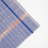 Lekha Khadi Cotton Towel - Blue