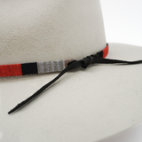 Tapestry Tie Hat Band - Ranch Red