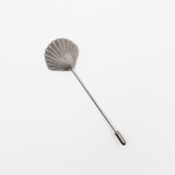 Vintage Stick Pin - Silver Seashell
