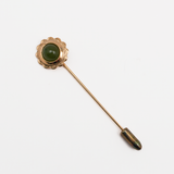 Vintage Stick Pin - Emerald Green Stone