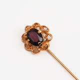 Vintage Stick Pin - Purple Stone