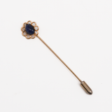 Vintage Stick Pin - Navy Stone