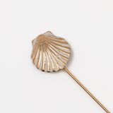 Vintage Stick Pin - Gold Seashell