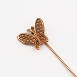 Vintage Stick Pin - Beaded Butterfly