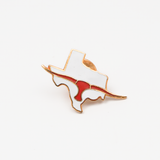 Vintage Pin - White Texas Longhorn