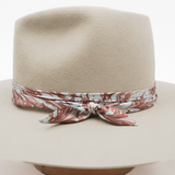Twilly Silk Hat Band - Clay