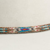 Hitched Horsehair Hat Band - Brown Reversible Double Tassel