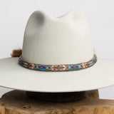 Hitched Horsehair Hat Band - Brown Reversible Double Tassel