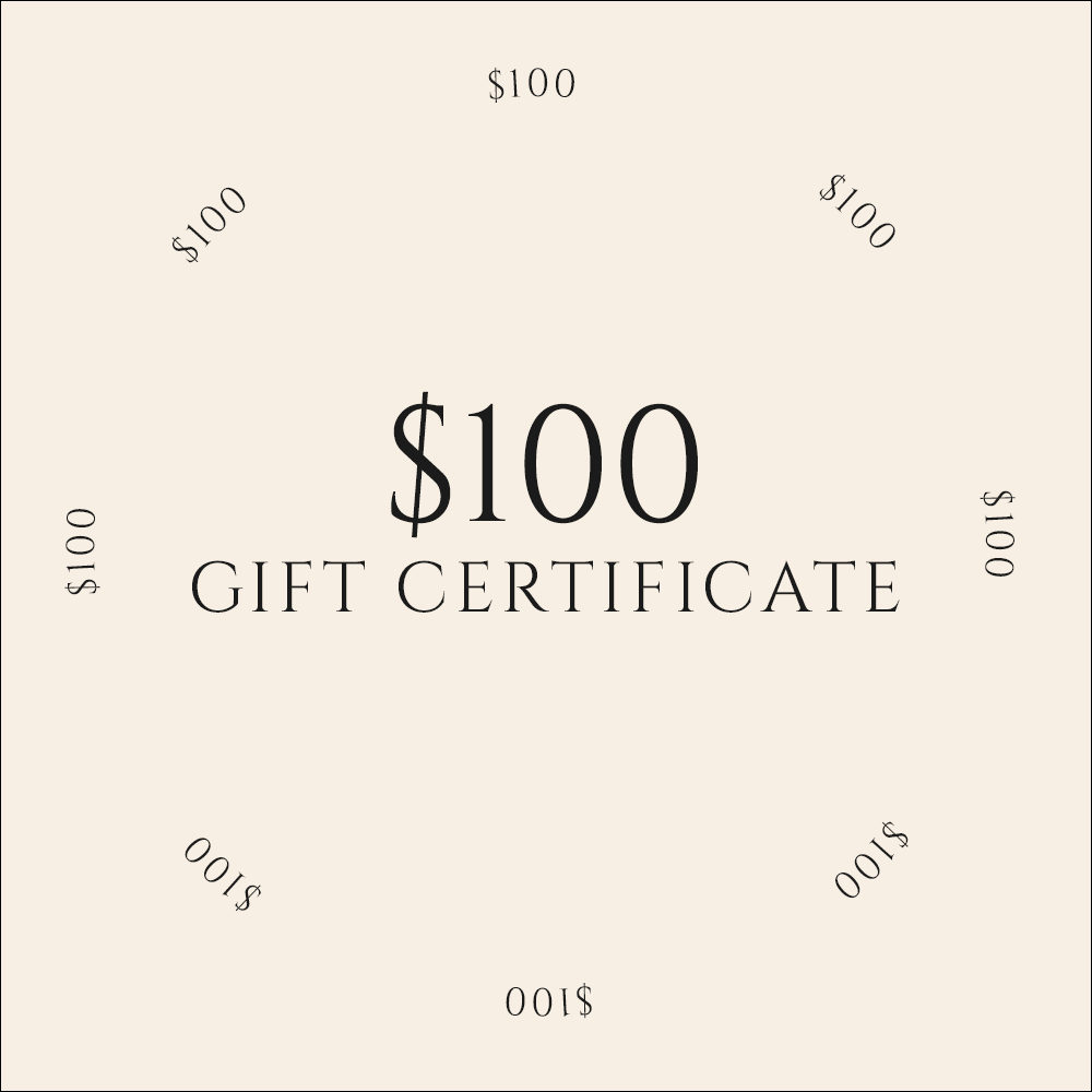 Digital Gift Certificate / $100