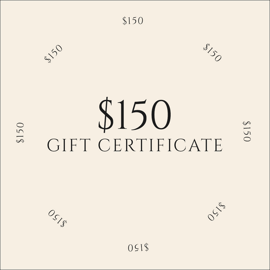Digital Gift Certificate / $150