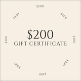 Digital Gift Certificate / $200