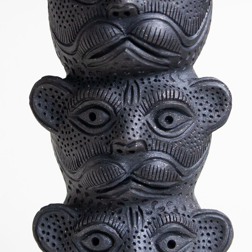 Jaguar Trio Vase - Black