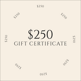 Digital Gift Certificate / $250