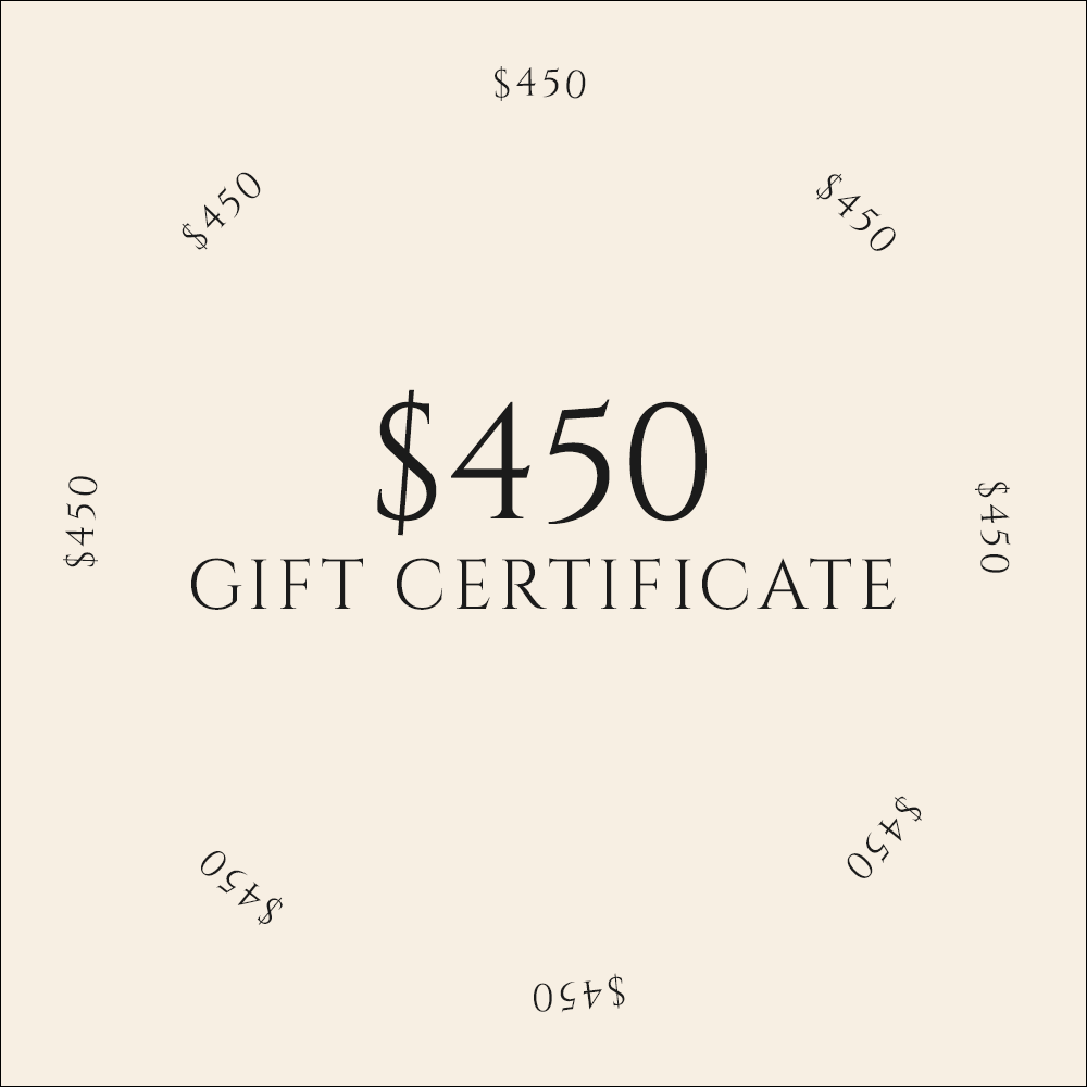 Digital Gift Certificate / $450