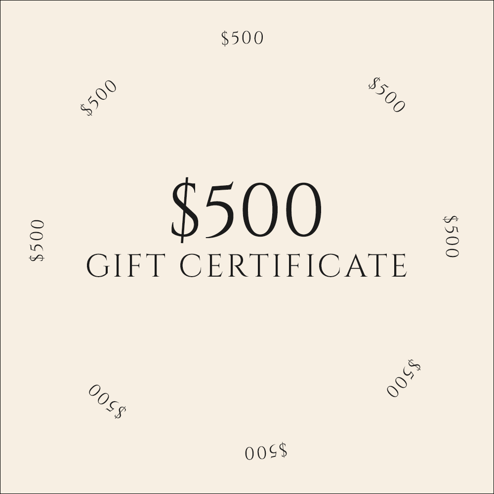 Digital Gift Certificate / $500