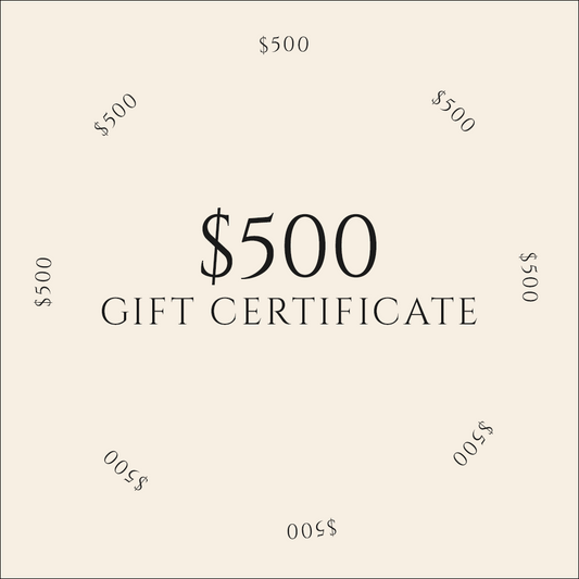 Digital Gift Certificate / $500